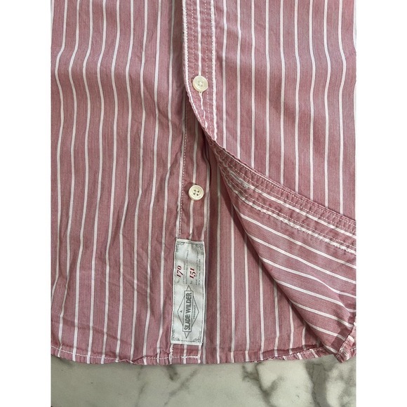 3/$27 Men’s Slade Wilder Long Sleeve Button Down Shirt in Red, size Large - Picture 5 of 14